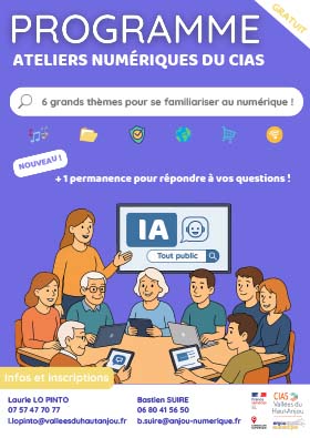 Couverture du programme des ateliers numériques 2025-2026